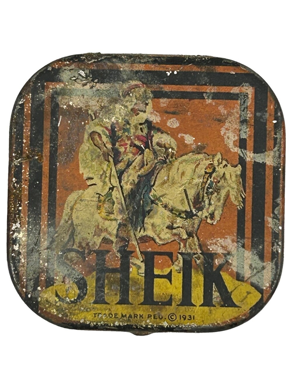Vintage Sheik Prophylactic Condom Tin Box VGC Variation LQQK        LS